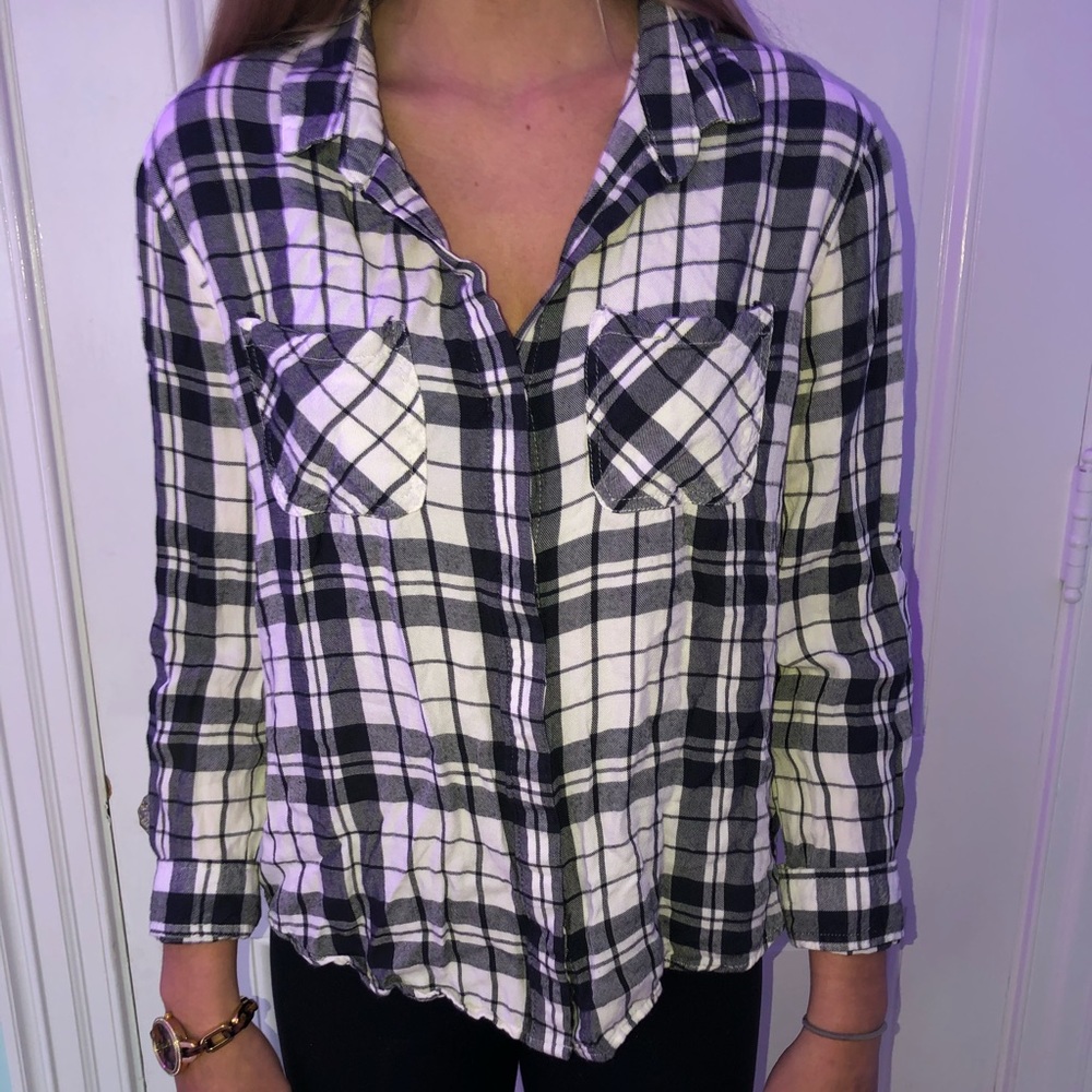 Black and white flannel